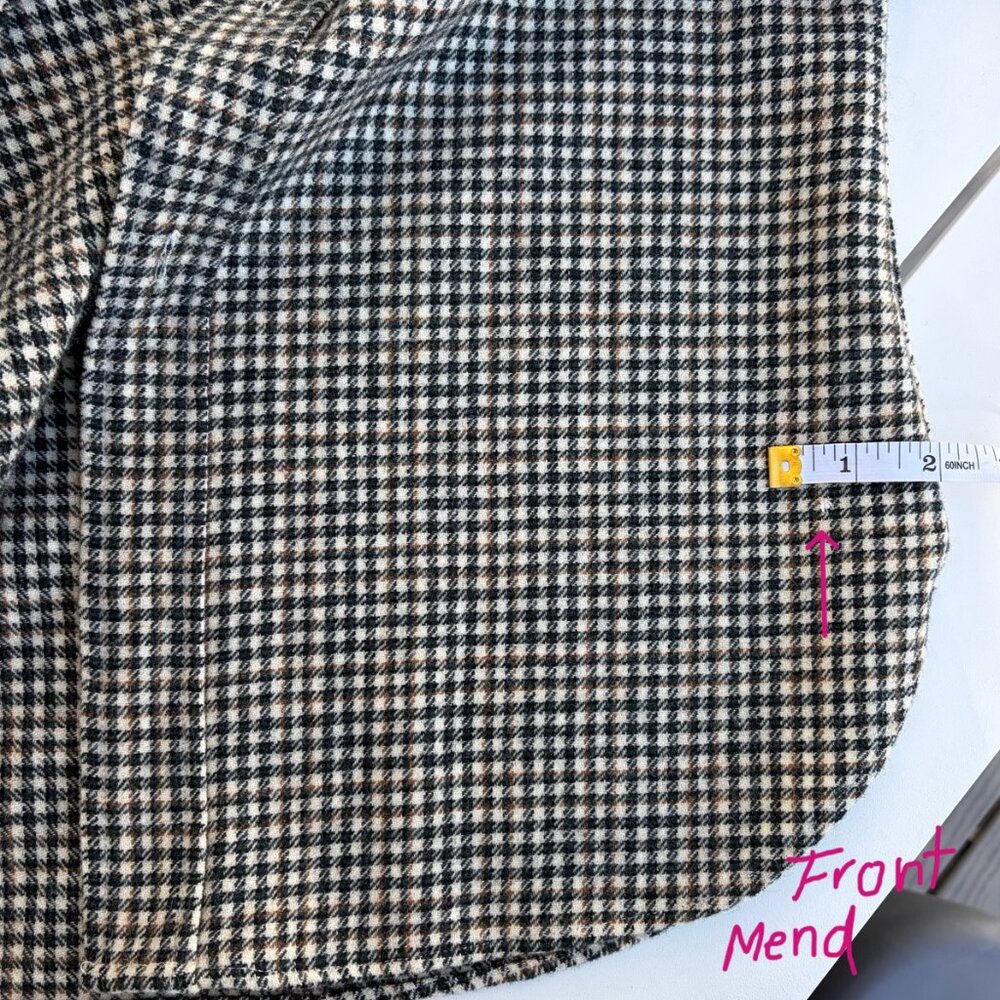 Vintage 70s / Early 80s Pendleton Houndstooth Wool Shirt – Men’s S - Picture 11 of 16